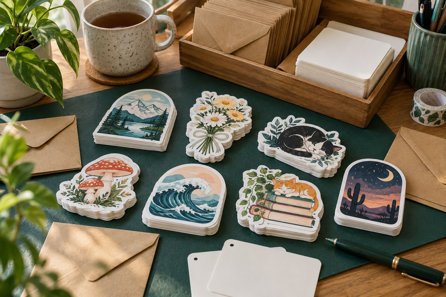 図柄別に販売在庫を整理するイメージ(AI生成)